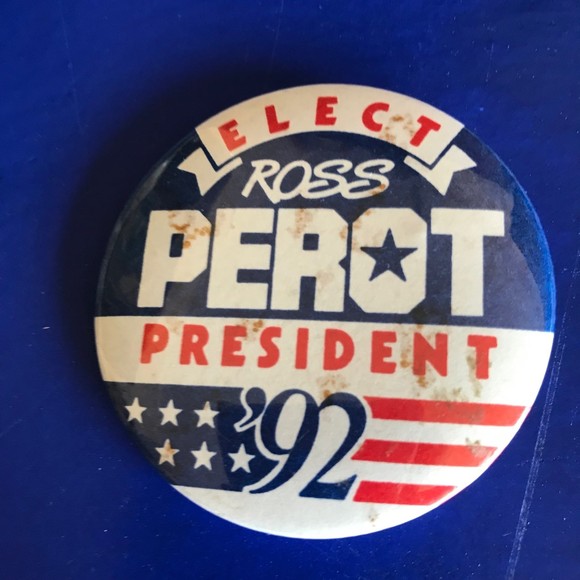 Perot Presidential Campaign 1992 Sign & Political Button Lot Vintage Political - Picture 2 of 11